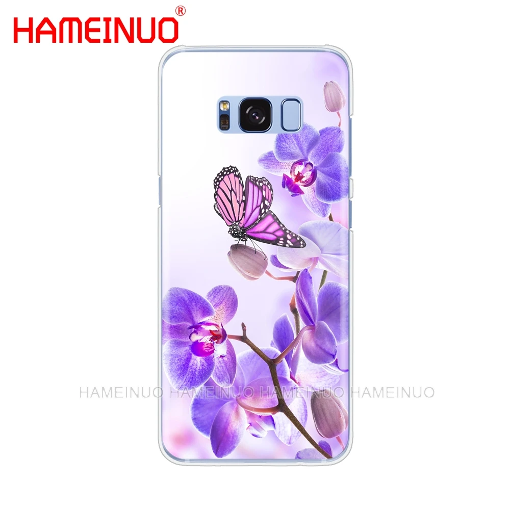 HAMEINUO цветы орхидеи красочный чехол для сотового телефона Samsung Galaxy S9 S7 edge PLUS S8 S6 S5 S4
