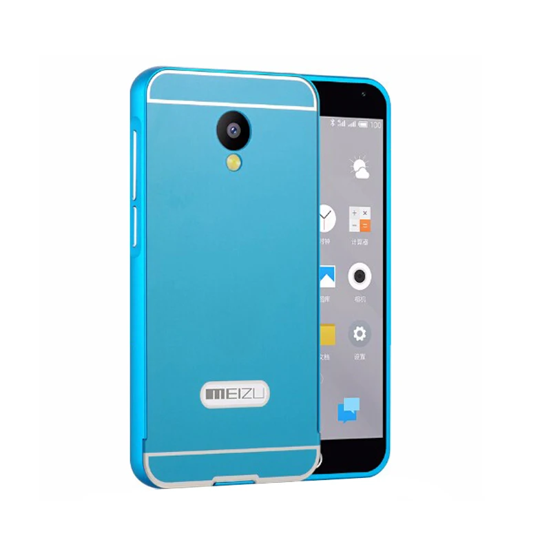 Синий Чехол для miezu meuzu Meizu m 2 mini чехол m2mini алюминиевая металлическая рамка акриловый Meizu m2 mini чехол - Цвет: Синий