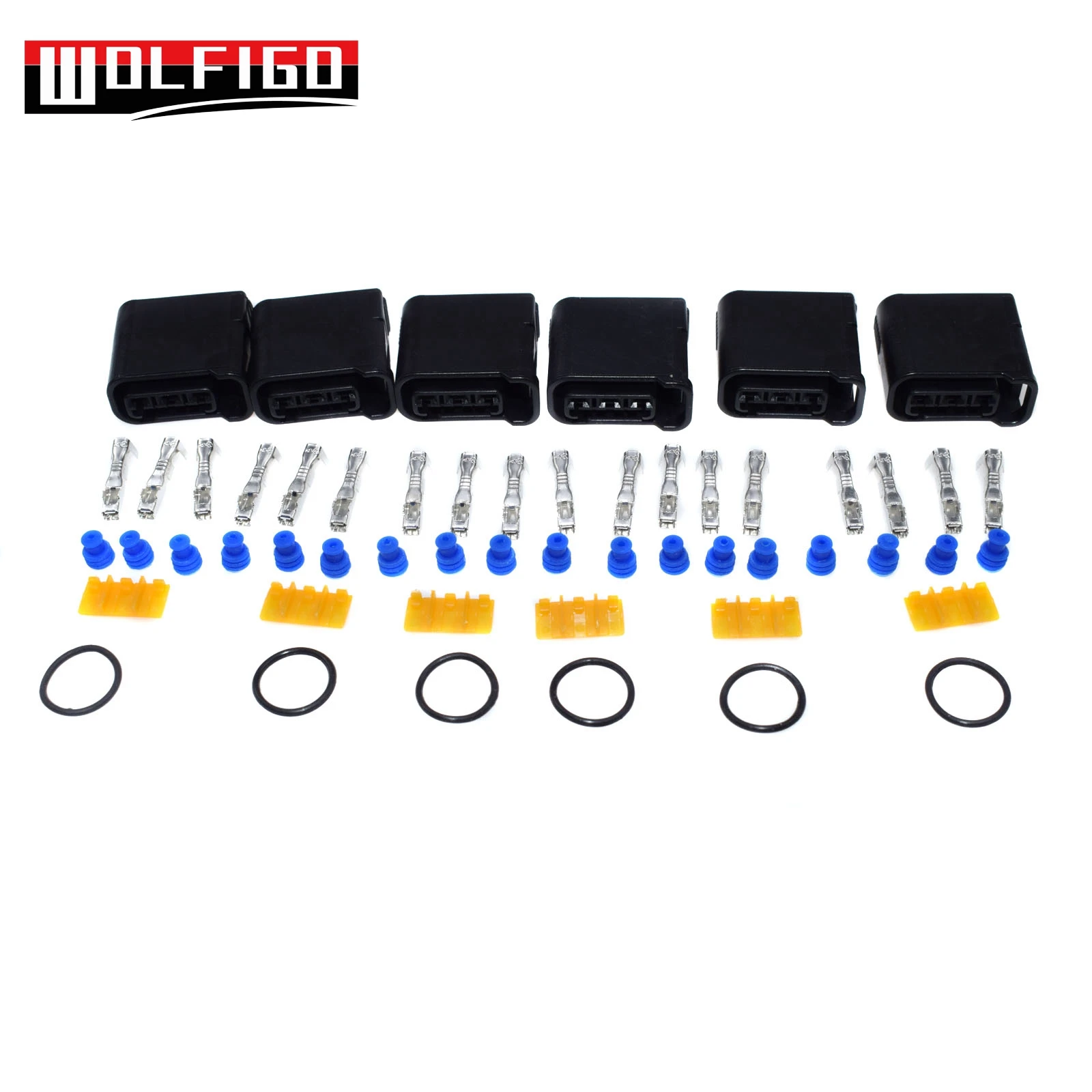 6 SETS WOLFIGO для Impreza WRX STi Subaru 3 pin катушка зажигания жгут разъем авто жгут разъем клеммной вилки комплект FW-090-3COP - Цвет: 6 SETS