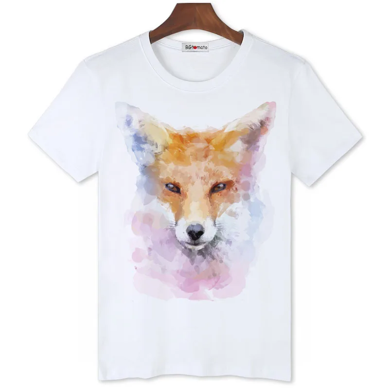

2021 lovely fox printing new style t shirts good quality brand cheap sale shirts Original brand new trend shirts