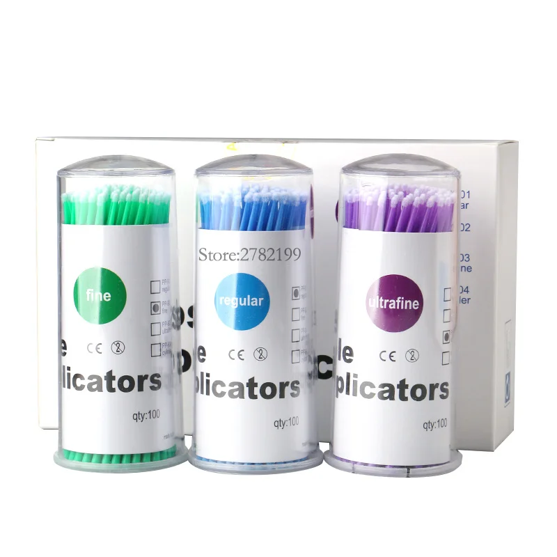 Микроблейдинг микрощетки аппликатор чистящие блотти микро щетка одноразовый