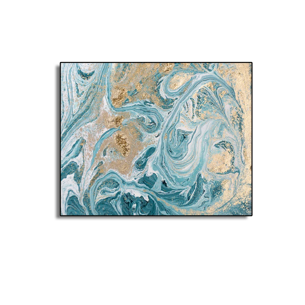 Абстрактный жидкий пейзаж современный холст живопись каллиграфические плакаты