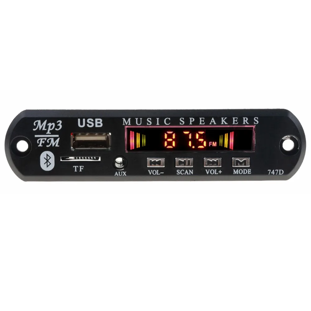 MP3 плеер декодер плата FM радио TF USB AUX модуль Bluetooth 3 5 мм приемник автомобильный