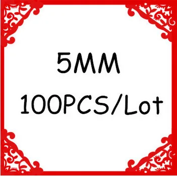 5 100 шт./лот 3/4/5/67 мм OP04 Lemo желтый искусственный опал с открытым носком; свободные синтетические опаловые бусины с полным отверстие - Цвет: 5