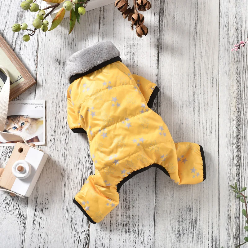 Одежда для собак Зимняя верхняя одежда Новейший ветрозащитный комбинезон с
