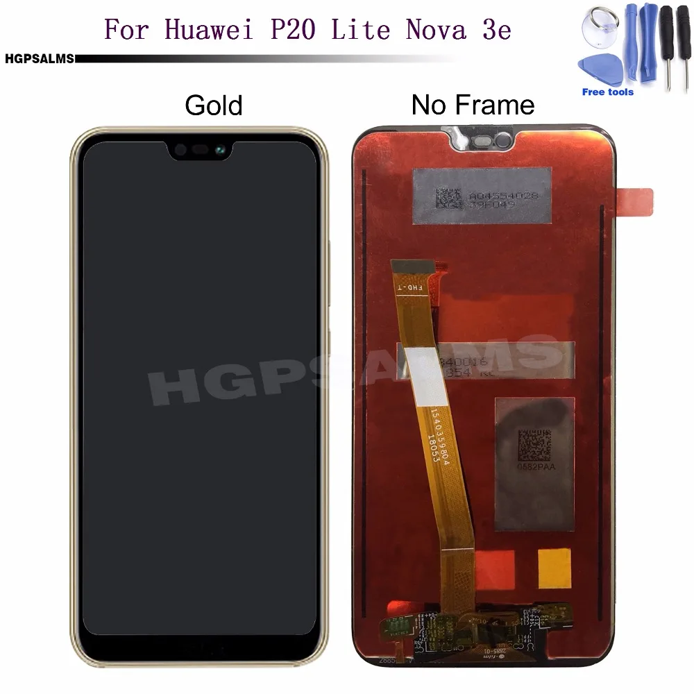 Для huawei P20 Lite Nova 3e ЖК дисплей сенсорный экран стекло дигитайзер сборка Замена +