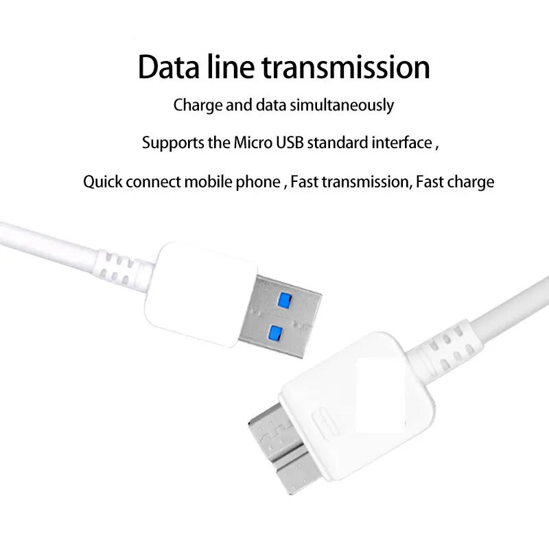 Quick Charge for Samsung Galaxy S5 Note 3 Micro USB 3.0 Cable I9600 Smart Mobile Phone Fast Charger Data Charging | Мобильные