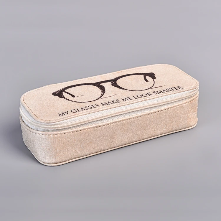 Free Shipping 5pcs/lot Blank Sublimation Glasses box case Hot transfer Printing Leather Case Blank consumables DIY