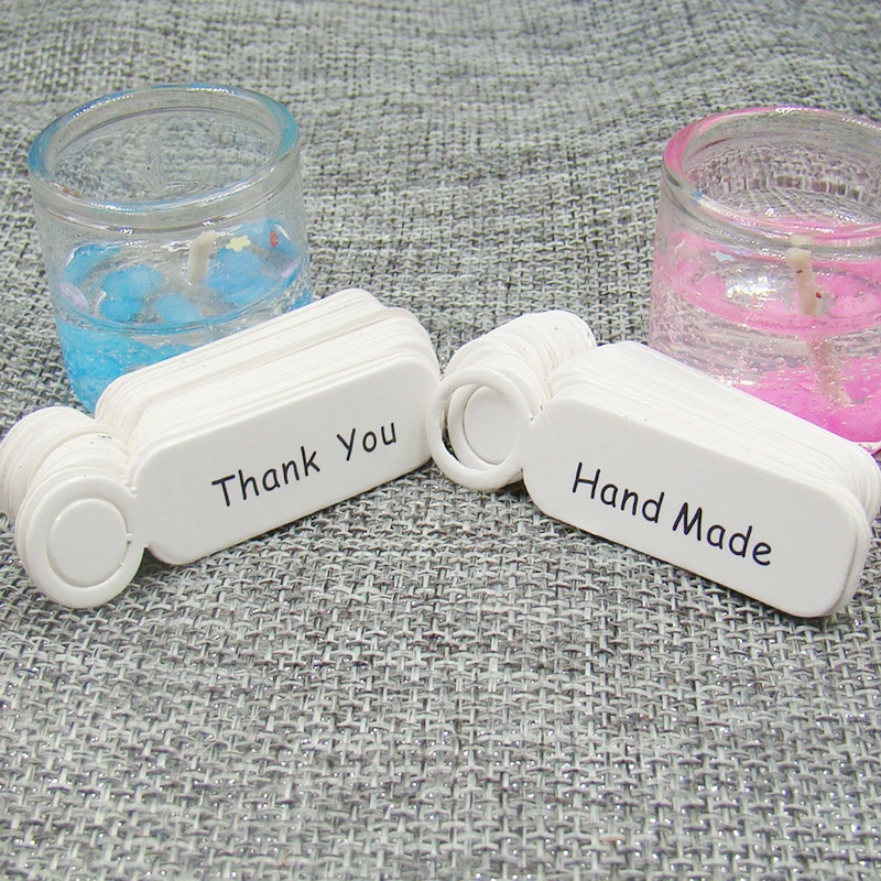 1000 шт. милые бумажные бирки ручной работы для ювелирных изделий свадьбы конфет