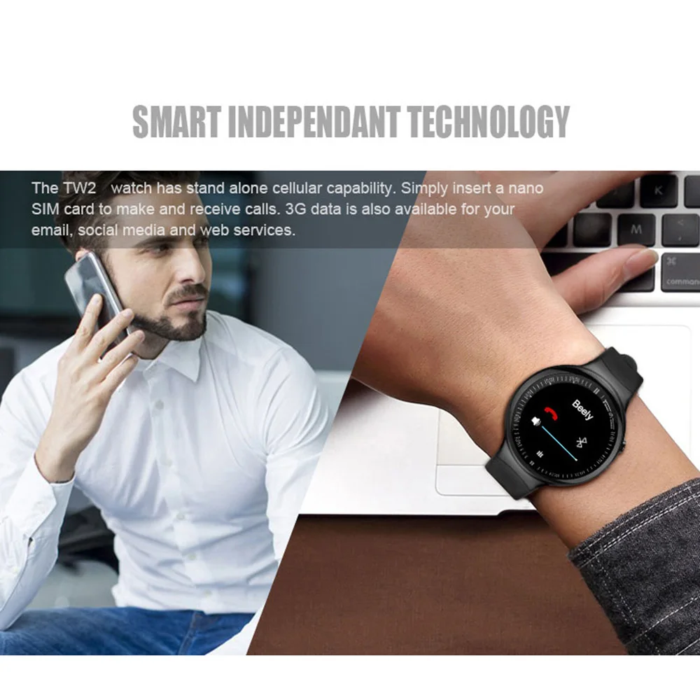 Время владельца TW2 Android 5 1 Смарт часы ГБ/16 ГБ телефон 39 дюймов HD Экран 3G Wi Fi