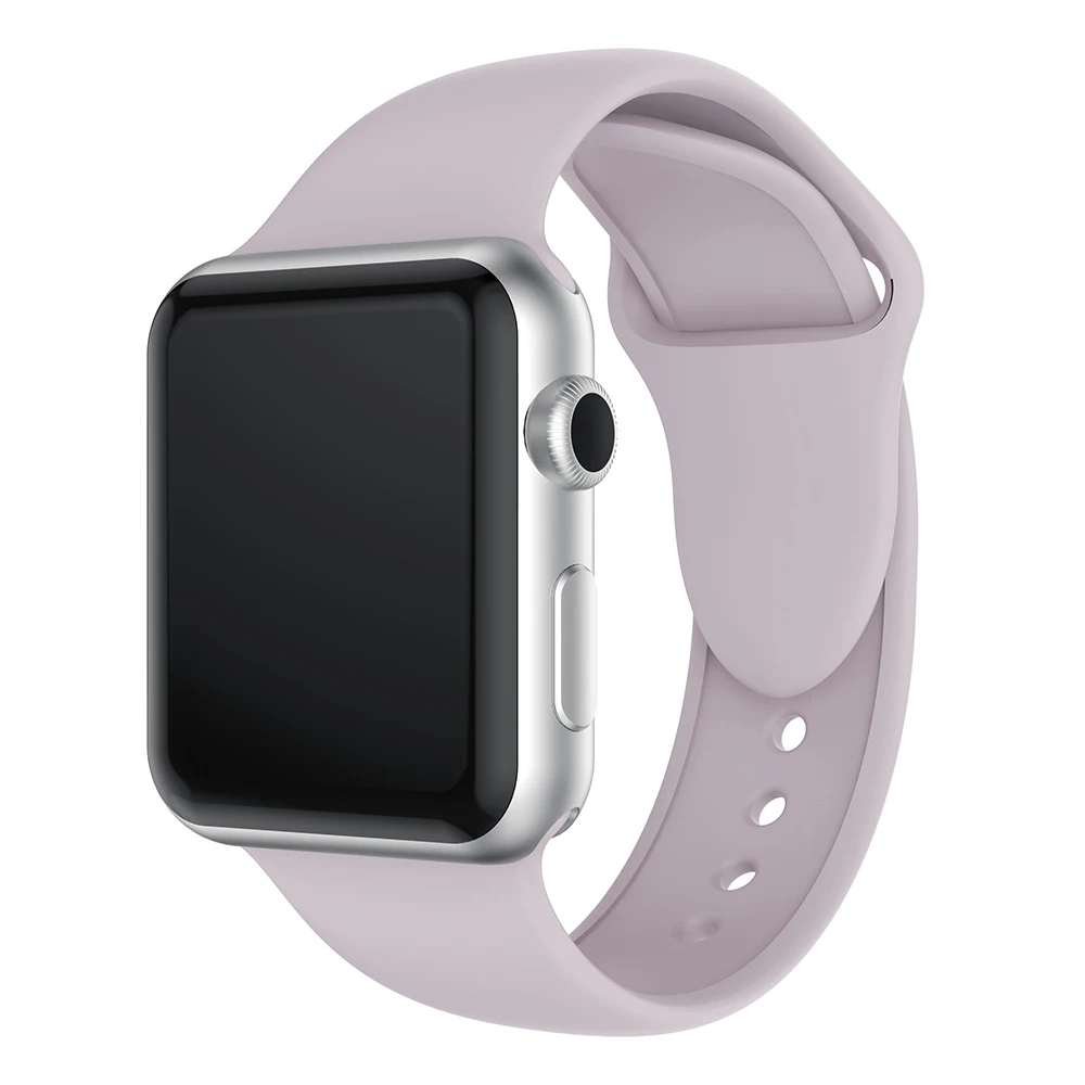 Спортивный мягкий силиконовый ремешок для часов Apple watch 38 мм 40 42 44 сменный iWatch