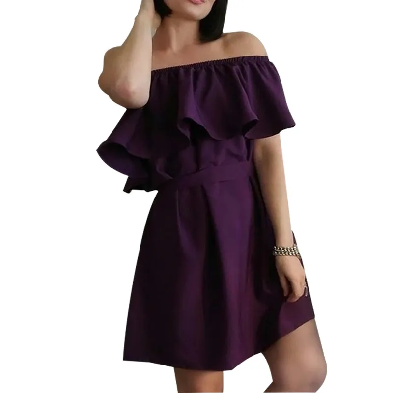 Лeтнee плaтьe платье вечерние элегантные Vestidos Женский 2017 Slash шеи платья для женщин в