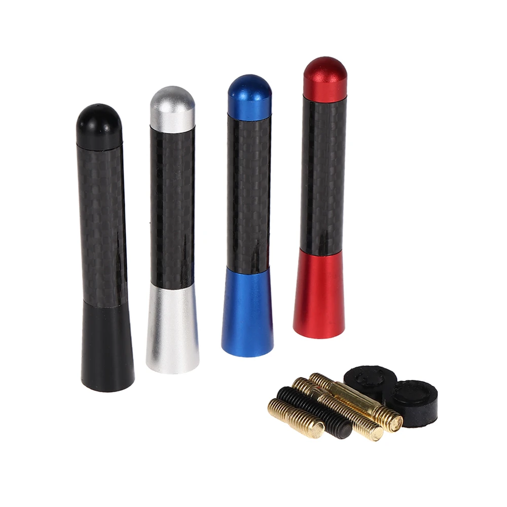 Carbon Fiber Metal Short Modified Radio Antenna for Universal Car Kit Exterior Parts Aerials | Автомобили и мотоциклы