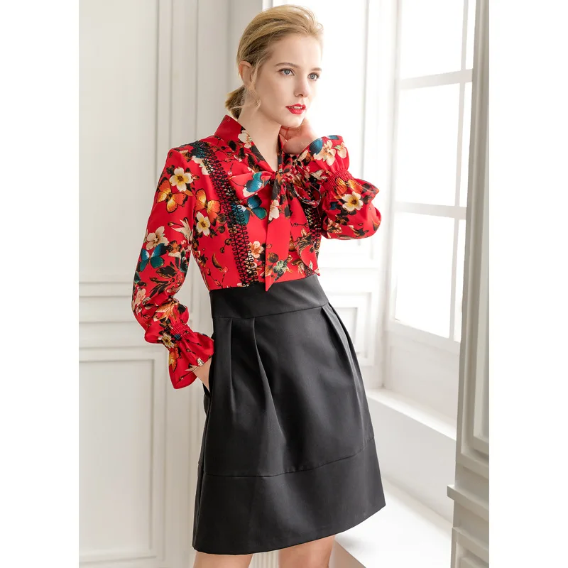 Платье трапециевидной формы с высокой талией женское облегающее офисное платье