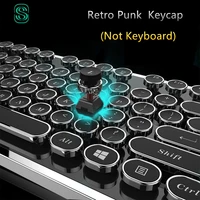 DIY key cap Retro steam punk typewriter mechanical keyboard keycap 104 standard keys for gaming gamer keyboard key cap