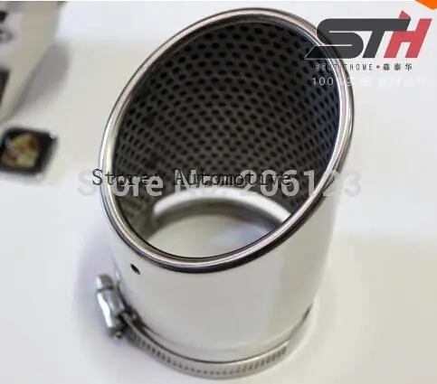 

Chrome Exhaust Muffler Tip End Pipe 2PCS For Q5 A4L A3 A5 2008 2009 2010 2011 2012 2013 Stainless steel