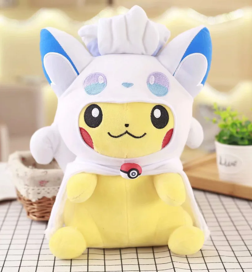 30 см Lapras Evee Fennekin Marowak Psyduck Плюшевые игрушки милая Аниме Кукла коллекция хобби