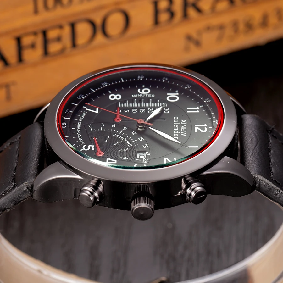 Часы наручные XINEW Мужские кварцевые Брендовые повседневные модные спортивные с