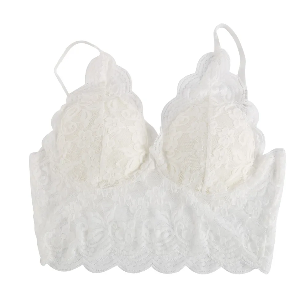 2019 сексуальный женский кружевной Цветочный бюстгальтер без косточек бюстье с V