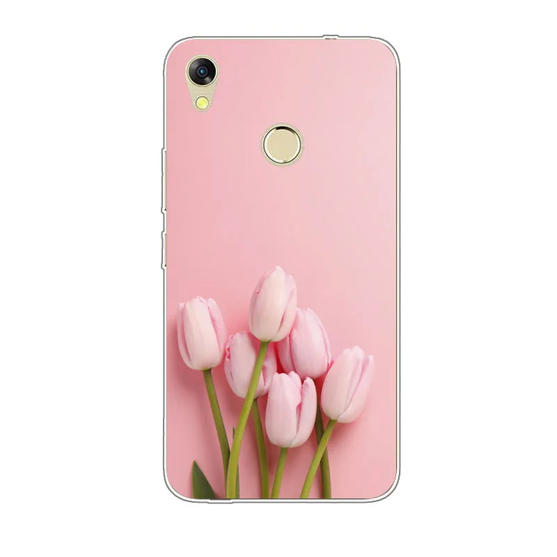 Infinix Hot 5 X559 Case Silicon Blue plum Painting Soft TPU Back Cover for Hot5 X559C Phone protect cases shell |