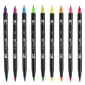 Маркеры художественные с двойной кистью, ручки для дизайна, 96 цветов, 1 шт.