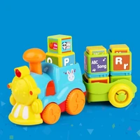 educational toys baby kids train blocks abs plastic english alphabet learning words luminous voice sound music souptoys gift