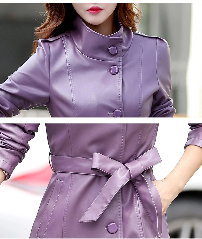 Топ из натуральной овечьей кожи осенне Весенняя кожаная куртка для женщин тонкая