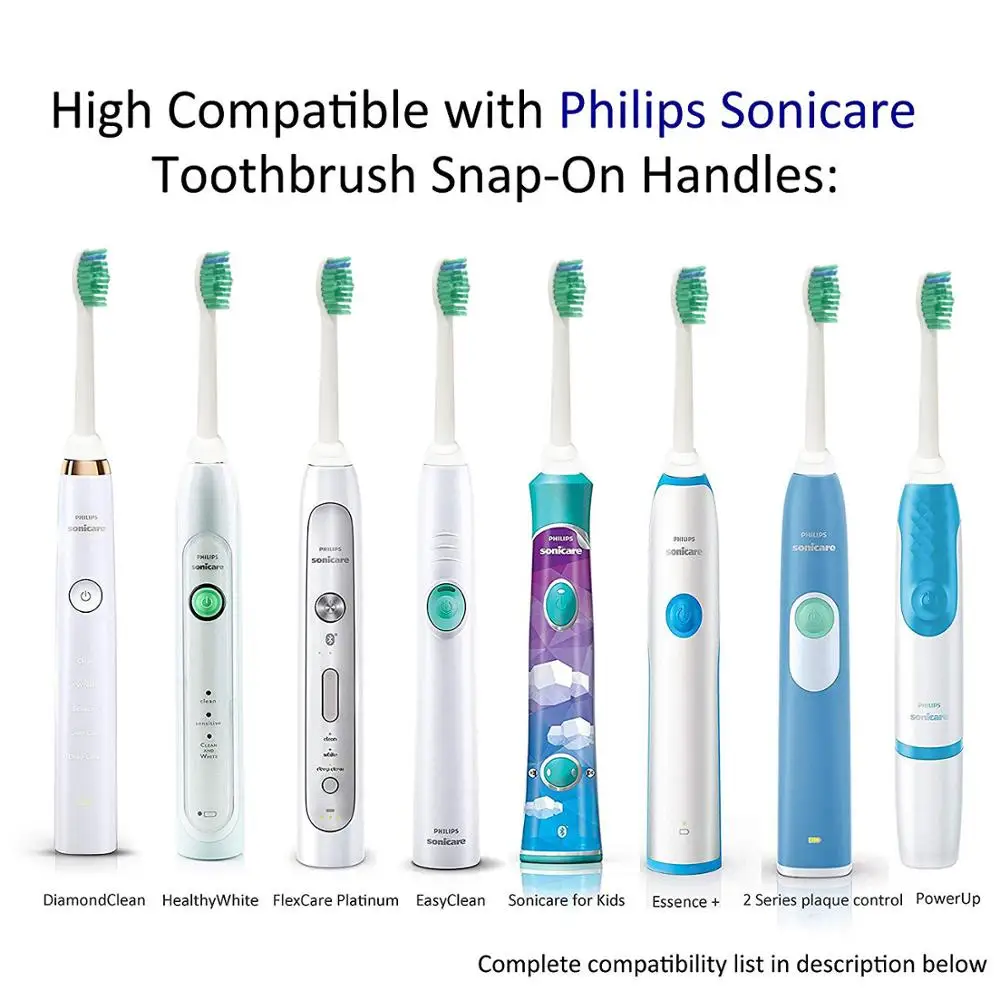 Насадки для зубной щетки Philips Sonicare 8 сменных головок щеток HX6013/66 HX6930 HX9340 HX6950 HX6710
