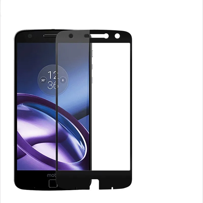 Защитное стекло для Motorola Moto Z закаленное с полным покрытием Droid edition пленка|glass