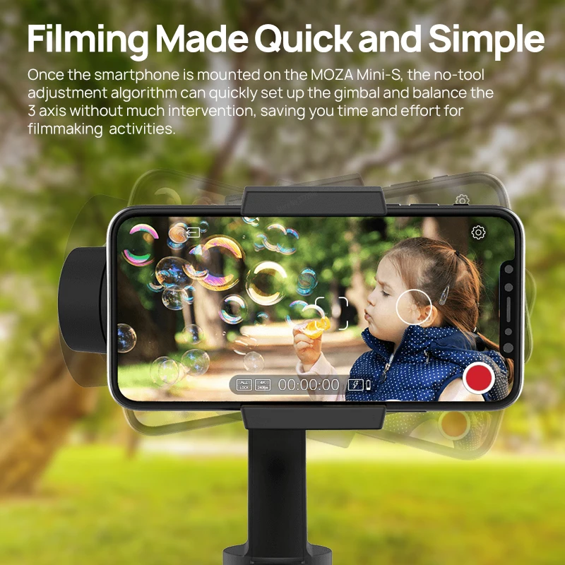 MOZA MINI S 3-осевой портативный монопод с шарнирным замком для смартфона Go Профессиональный стабилизатор для iPhone X 8 Gopro Hero 7 5 экшн-камеры PK DJI Osmo карман