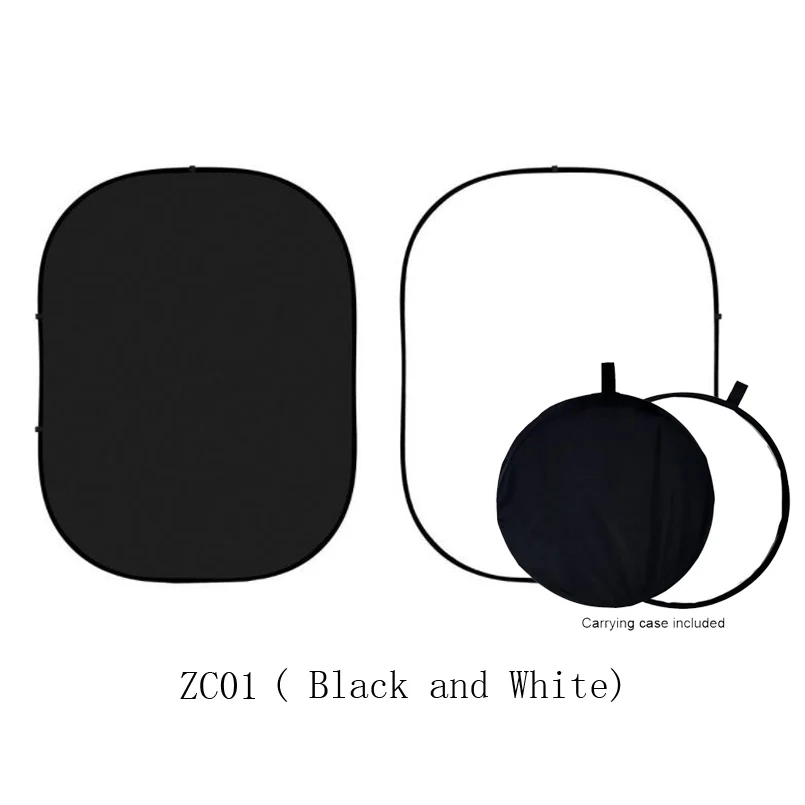 1.5x2M Solid Double-Sided Backdrop Twist Pop Out Muslin Background Panel with Carrying Case for Photography Studio Video Shoot |