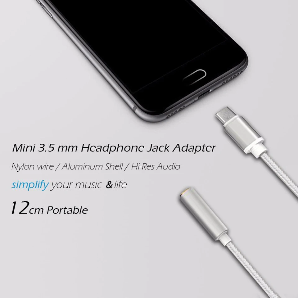Переходник с USB Type C на 3 5 мм для наушников Huawei P20/Mate 10 Pro Xiaomi Mi8 SE/Mi6/Mi5 | Мобильные
