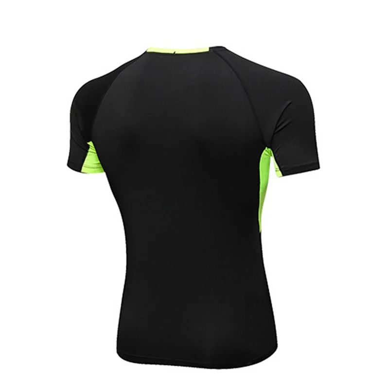 

Men Sports Tops Short Sleeves Elastic Tight Breathable Sportswear for Workout ASD88