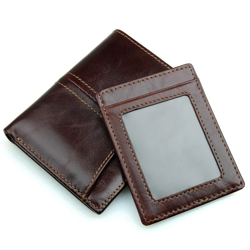 Стильный RFID блокирующий мужской кошелек+ натуральная коровья кожа+ двойной кошелек с карманом для монет+ RFID защита RF1# MD-J8107