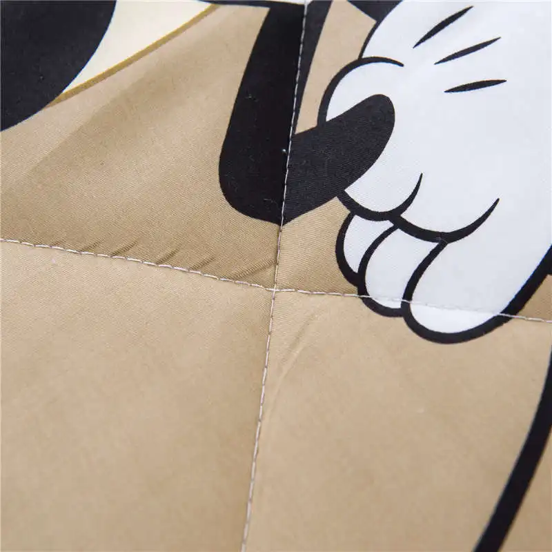 Коричневое летнее одеяло с Микки Маусом Disney постельные принадлежности из