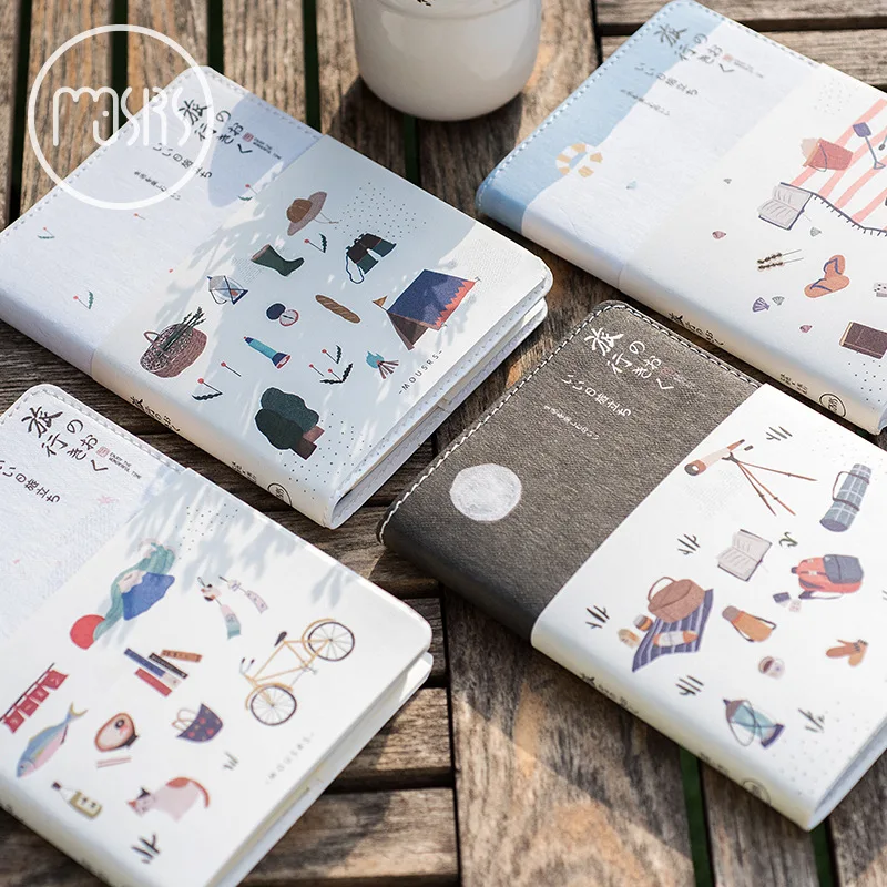 Японский канцелярские путевой дневник кожа Тетрадь DIY планировщик повестки дня