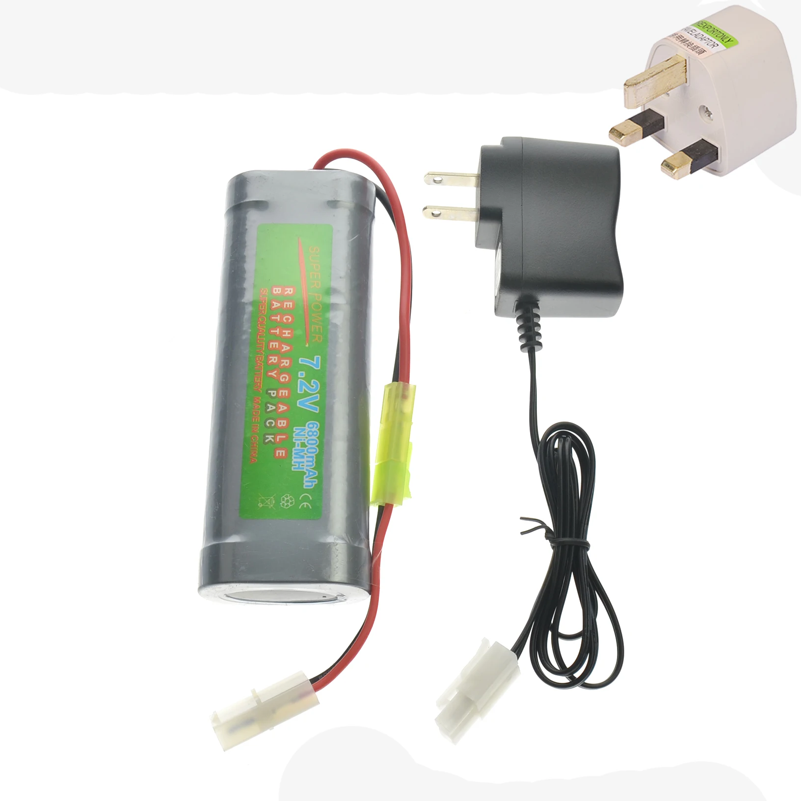 1pcs 7.2V 6800mAh rechargeable battery pack + charger US/ EU/AU/UK Plug Adapter | Электроника