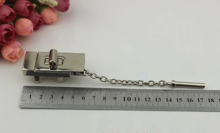 2 вида цветов прямоугольный замок цепи металлические аксессуары для сумок