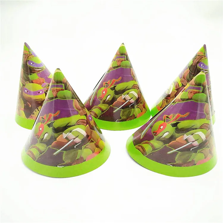6 шт./лот картон шапки день рождения мероприятие вечеринка поставки Черепашки