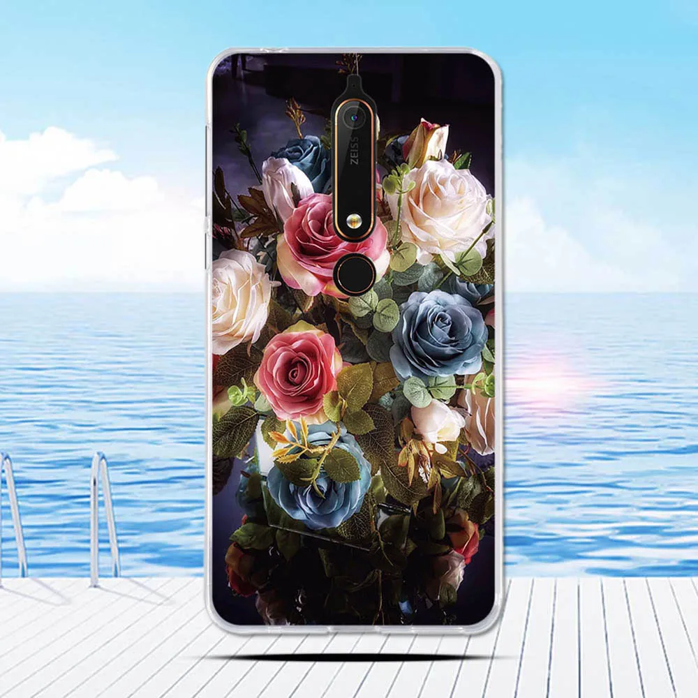 Для Nokia 6 1 чехол TA-1068 TA-1050 TA-1043 TA-1045 чехлы для телефонов Чехлы Мягкий силиконовый