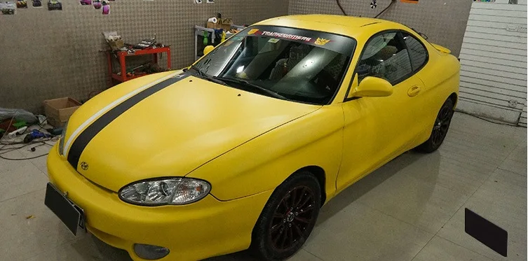 Sub желтая виниловая наклейка 100 мм x 1520 мотоциклетная пленка трансформер для