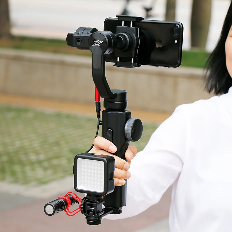 Смартфон Vlogging Комплект Штатив для Zhiyun Smooth 4/Smooth Q/DJI OSMO Mobile 2/Feiyu Vimble 2 BY-MM1 микрофон светодиодный светильник