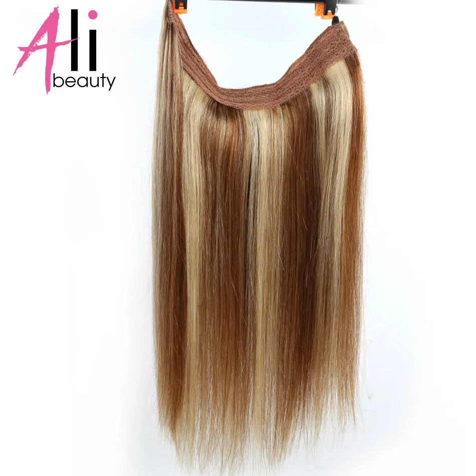 Ali-beauty, накладные волосы на застежке, Европейский стиль, Remy, человеческие волосы, уток, рыбная линия, длина волос 18 дюймов, 100 г/шт., ширина уток 10 дюймов - Цвет: P8/24