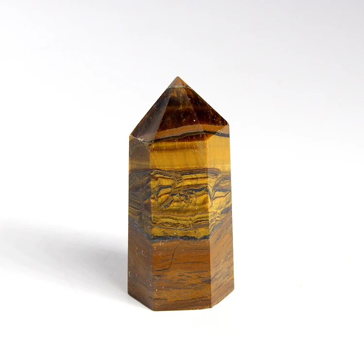 AAA+ Natural yellow tiger eye quartz crystal pillar point column Sceptres rough stone ore energy healing mineral specimens | Дом и сад