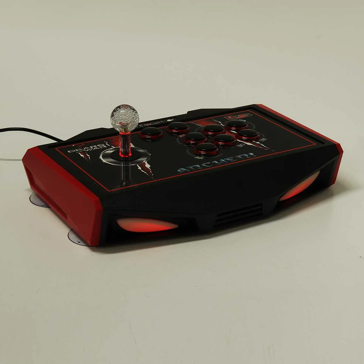 RS Black red K3/T1/RS USB проводной игровой светодиодный джойстик для аркадных игр, файтинги, геймпад без задержки, игровая консоль для ПК - Цвет: RS Black red