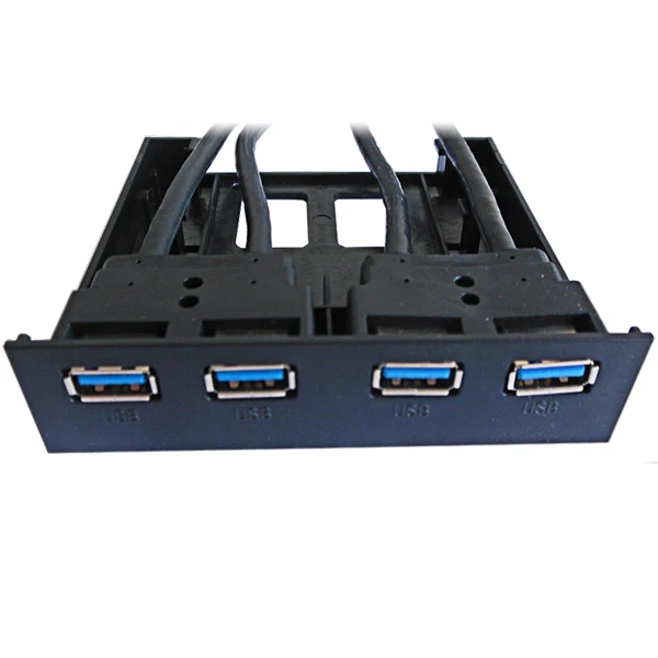 4 USB 3.0 En-Labs чехол для ПК 3,5 дюйма Передняя панель 4 порта USB 3,0 usb-хаб с HD аудио и микрофоном, 2 x USB 3,0 мама к материнской плате 20pin кабель - Цвет: 4 USB 3.0