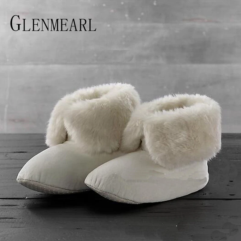 Теплые женские и мужские Тапочки большого размера кожаные плюшевые домашние