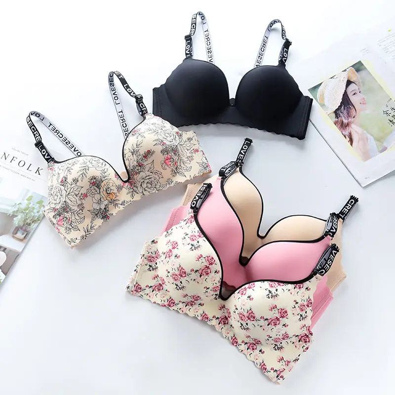Женское нижнее белье для девочек хит продаж комплект нижнего белья с цветочным