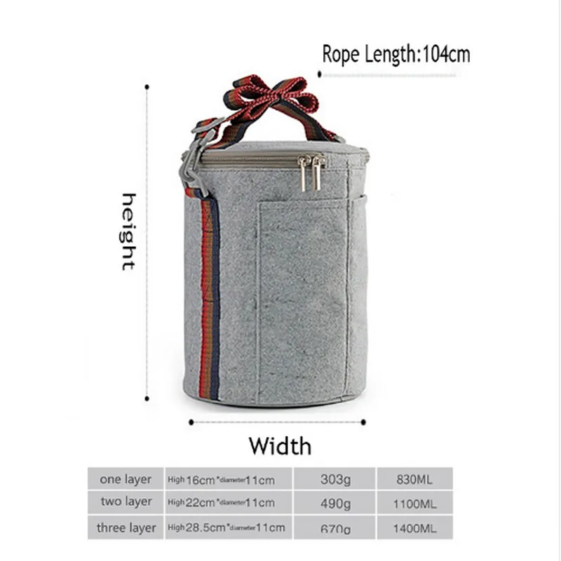 Lunch Box Bag Термос Ланч-бокс из японской нержавеющей стали Bento box для еды Суп Контейнер для хранения портативный для пикника кемпинга с сумкой - Цвет: Lunch Box Bag
