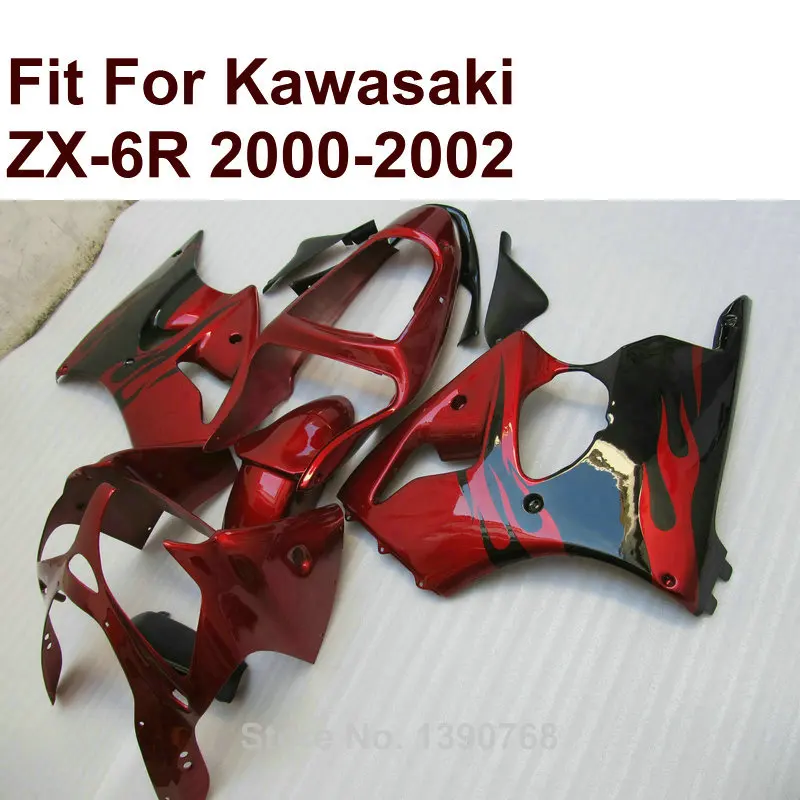 Комплект обтекателей для Kawasaki ZX6R 100% 2000 2001 Ninja ZX 6R 2002 00 01 02 XR46 | Автомобили и